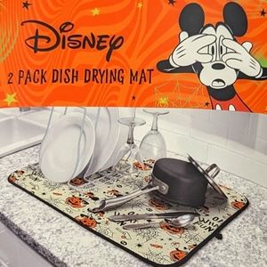 🆕 2pk Mickey Mouse Halloween Drying Mat 🎃 Disney